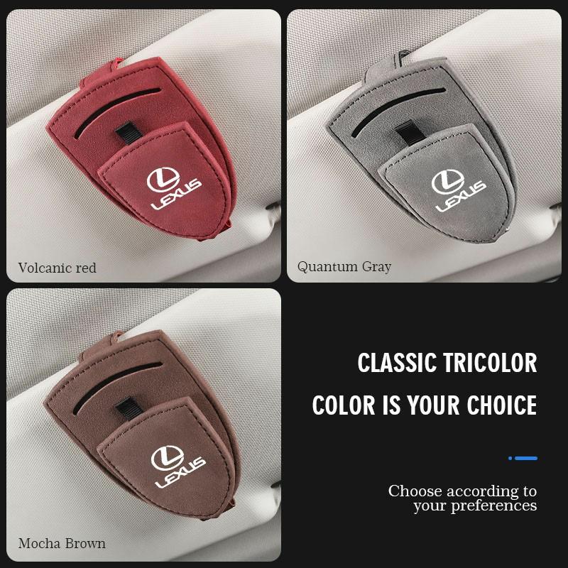 Csgpkv1 Multifunctional Pu Leather Car Sun Visor Glasses Holder Clip For Lexus F SPORT ES RX NX LS UX LM LX GX LC RZ IS CT GS RC HS LBX