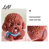 Car Aromatherapy Air Freshener Cup Shaking Head Dog Ornament Resin Teddy Schnauzer Dashboard Cute Puppy Interior Decor Decor Heat Resistant