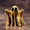 Punk Brass Halloween Ghost Small Statue Vintage Miniatures Figurines Desktop Decorations Crafts Home Decors Ornaments Sculptures
