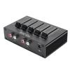 Phono Preamp EQ 2 Channel Digital Sound Equalizer 3 Band 12dB High Mid Low Tone Adjustment Balanced Volume Control 5V