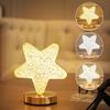 Bedroom Crystal Touch Dimming Night Light Girls Room Home Decor Aesthetics USB Bedside LED Ambient Table 3d Moon Lamp