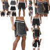 Men's Fitness Sports Shorts With Adjustable Waist And Hidden Zipper Pockets