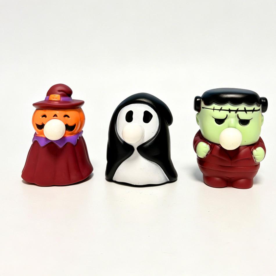 Halloween Squishy Speelgoed Cadeaus, Pompoen met Bellen Blaasfunctie, Geest en Frankenstein Figuren, Stressverlichtend Speelgoed, Decoratie Ornamenten