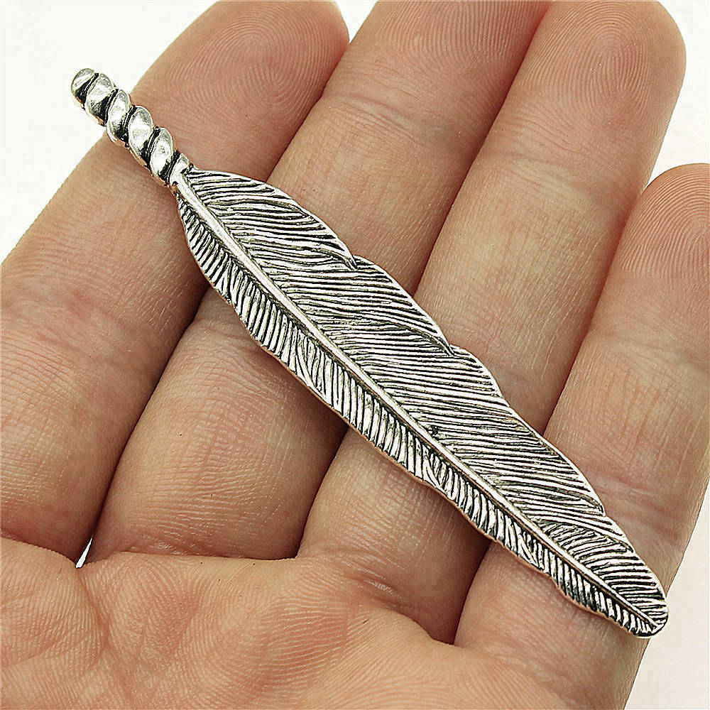 Feathers Leaf Nature Charm Antique Bronze Zinc Alloy Jewelry Making Supplies Bracelet Making Style Pendants
