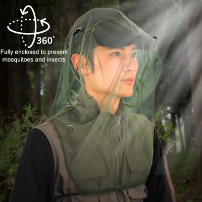 1PC czapka przeciwsłoneczna Outdoor Camping Anti Mosquito Mesh Hat Maska na twarz Moda Ochraniacz twarzy Pszczelarstwo Hat Anti-Bee Face
