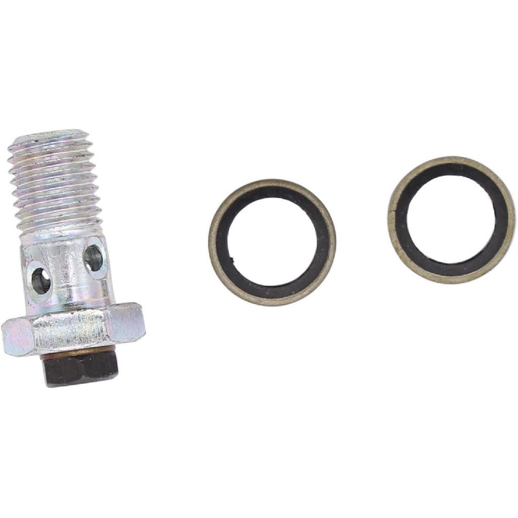 Hconcet New Fuel Filter Joint Tube Connector Banjo Bolt Compatible with Dodge Ram 2500 3500 Ford LN7000 5.9L Cummins 12V 3911446 3903216 3905860