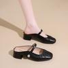 Fashion 2025 New Female Shoes Low Ladies' Slippers Cover Toe Shallow Luxury Slides PU for Women  New Designer Flat Fashion Slippers
