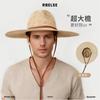 Cappello di Paglia Jazz Naturale a Tesa Larga Estivo per Donna Uomo Cappello da Sole Uomo Protezione Solare Cappello Panama da Esterno Spiaggia Giardino Fattoria Pesca