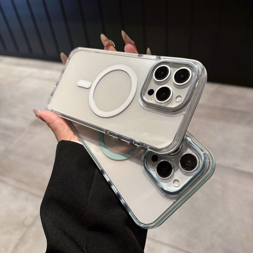 Applicable To Apple 17promax Acrylic Magnetic Phone Case IPhone 16 Comes with Lens Anti Fall Protection Case