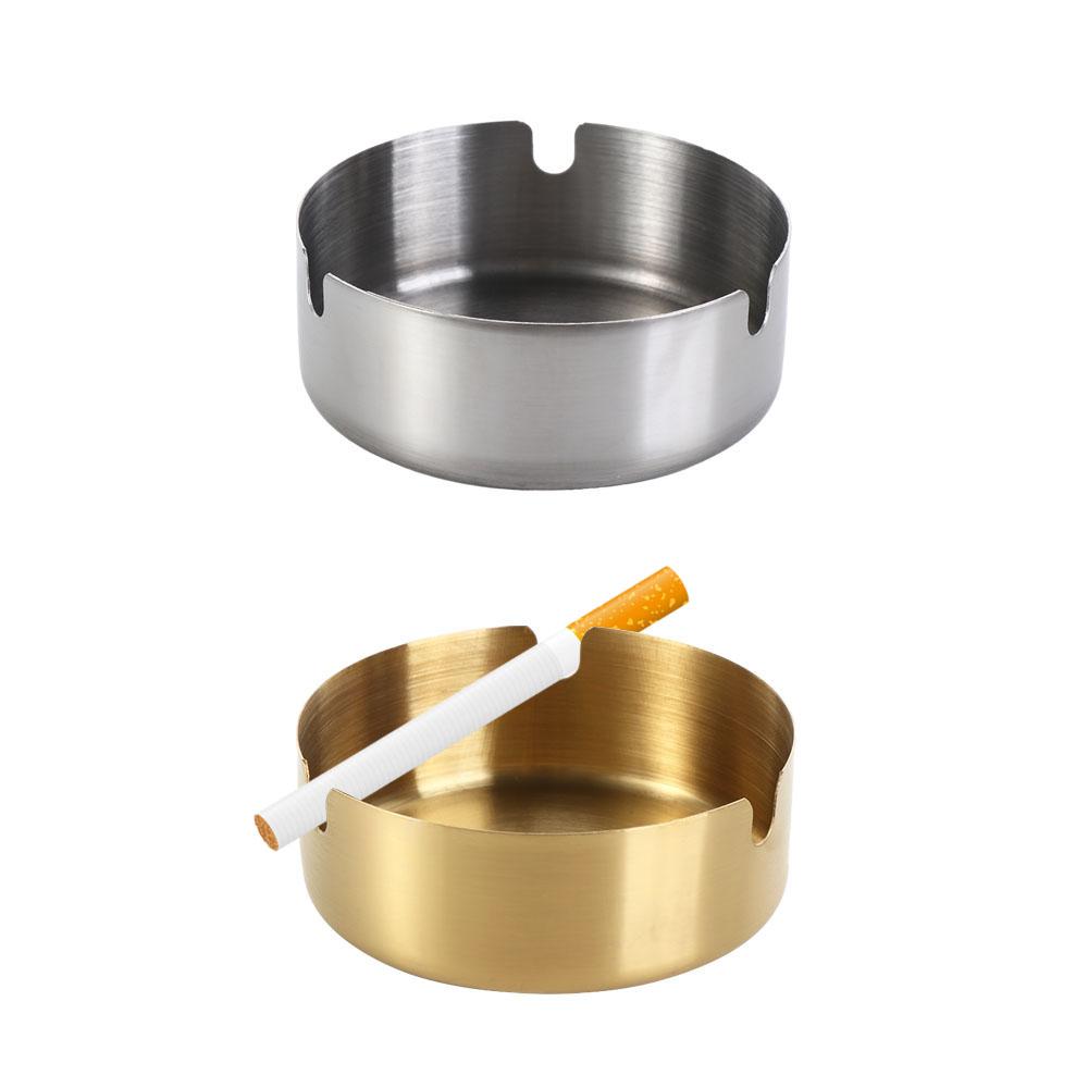Round Ash Tray Metal Smoke Holder Stylish Home Decoration  for Smoker