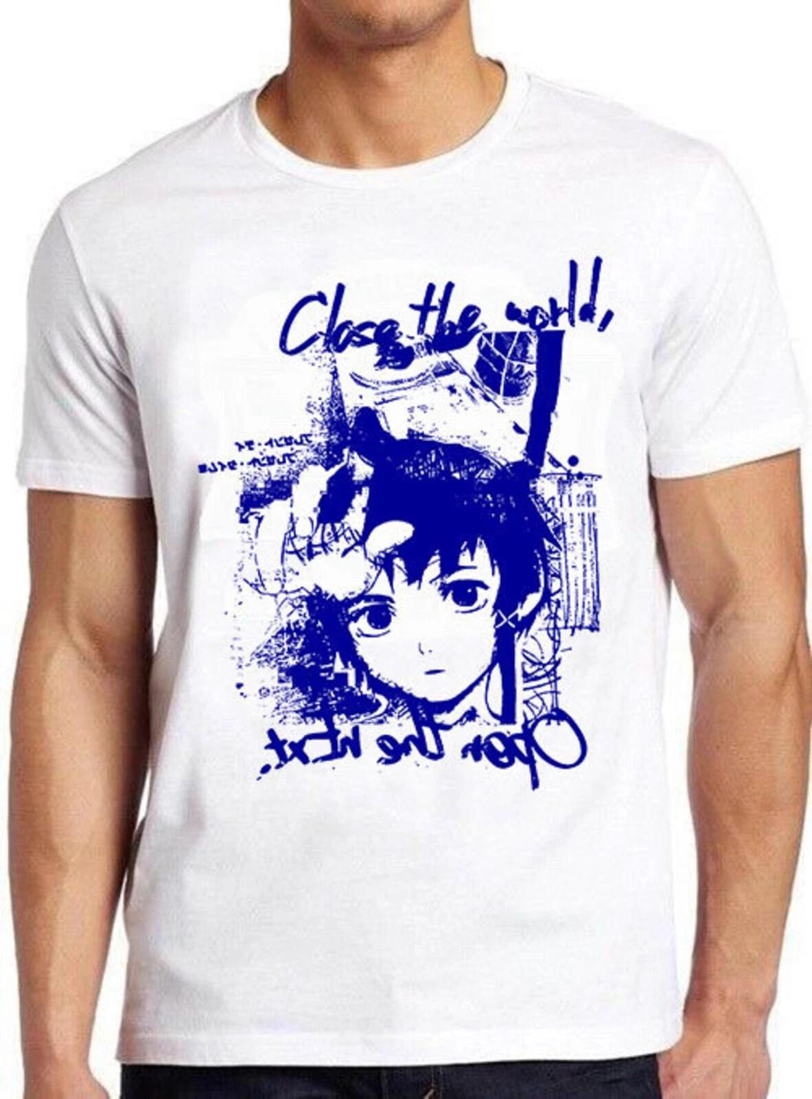 Serial Experiments Lain Close The World Japanese Manga Gift Tee T Shirt C1189 XXXL