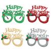 Christmas Decorations Happy New Year Glasses Frame Glasses Adult Kids Christmas Gifts Xmas Decor New Year Noel Navidad