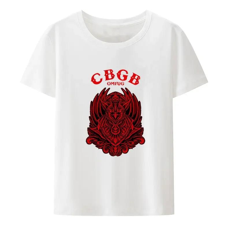 Underground Punk Rock Concert Hipster Tee Hip Hop Street Fashion Cool Tops CBGB OMFUG Liberty Skeleton Black White Print T Shirt