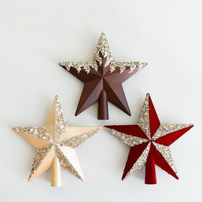 Christmas Decorations and Ornaments Christmas Tree Showcase Scene Shooting Hanging Star Ornaments