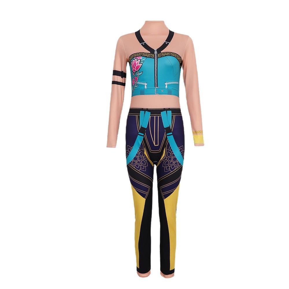 Demon Kpop Hunters Zoey Rumi Cosplay Jumpsuit Costume Performance Halloween