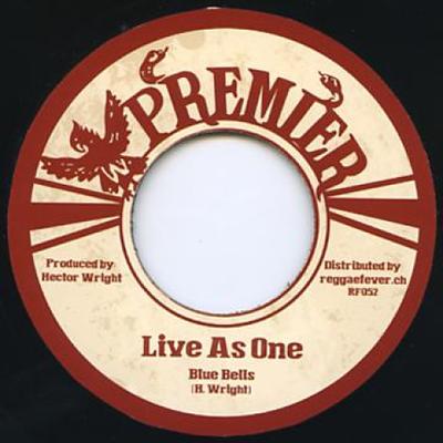 7-Zoll Schallplatte BLUE BELLS - Live As One RF052 Premier/Reggae 1977 Europa Reggae, Ska & Dub