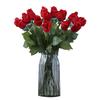 Feel Moisturized Bud Rose Simulation Flower Single Rose Home Decoration Valentine'S Day Gift Bud Rose
