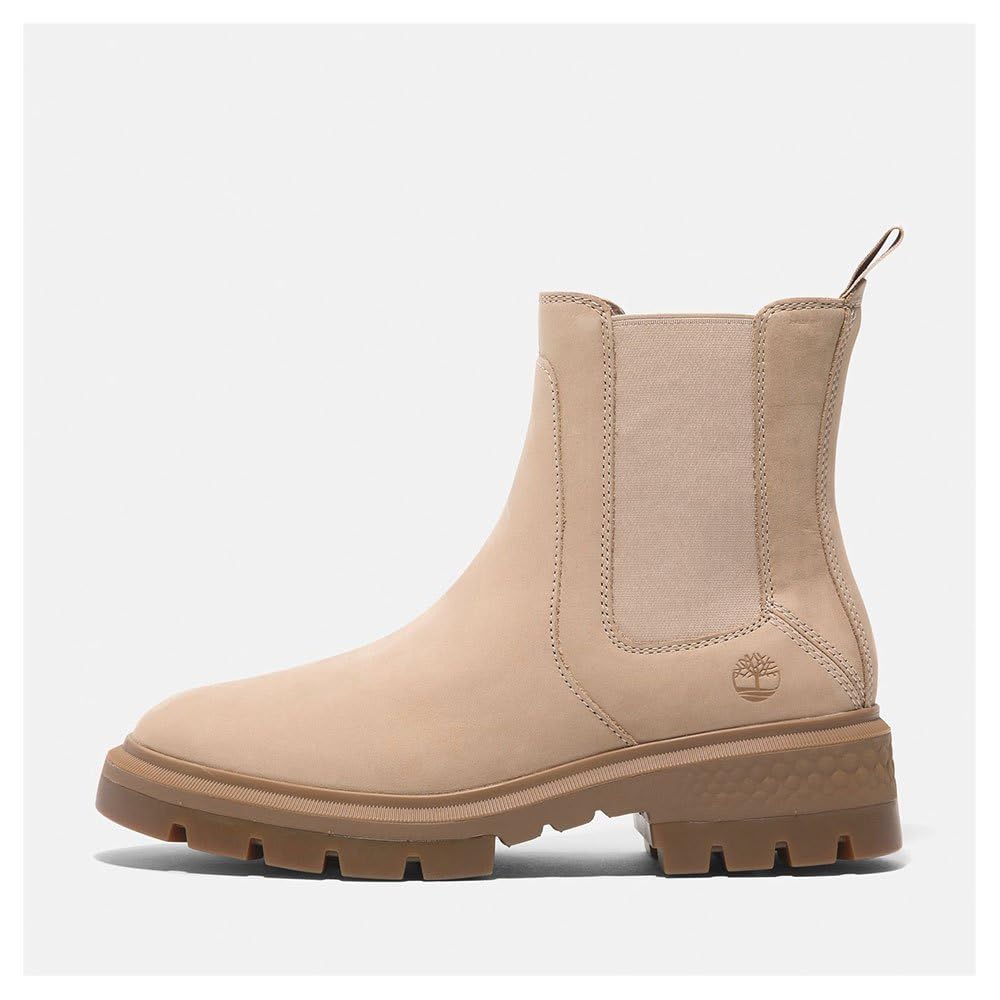 Timberland Cortina Valley Chelsea Side Gore Light Size Women's Boots, Beige, 23.5cm, A2DEE-EN7