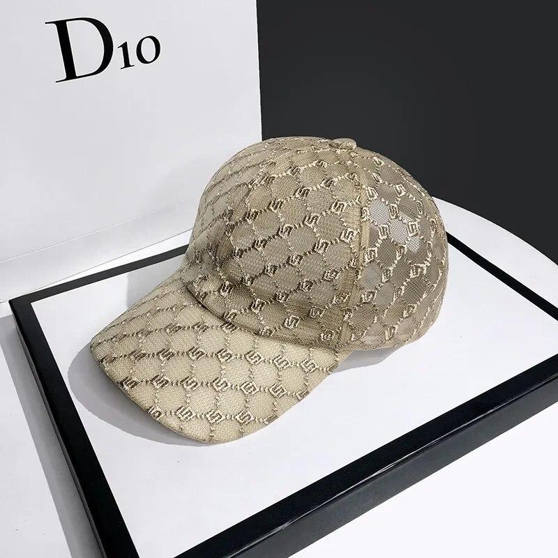 Hat for Women's Summer Fashion Mesh Breathable Sunshade Baseball Cap 2024 Outdoor Adjustable Ladies Sun Hat