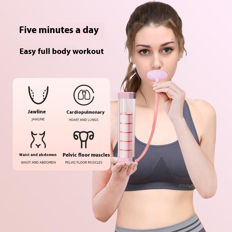 Multifunctional Abdominal Training Dumbbell Breathing Exercise Device Lung Capacity Trainer For Adults Sports Training Equipment