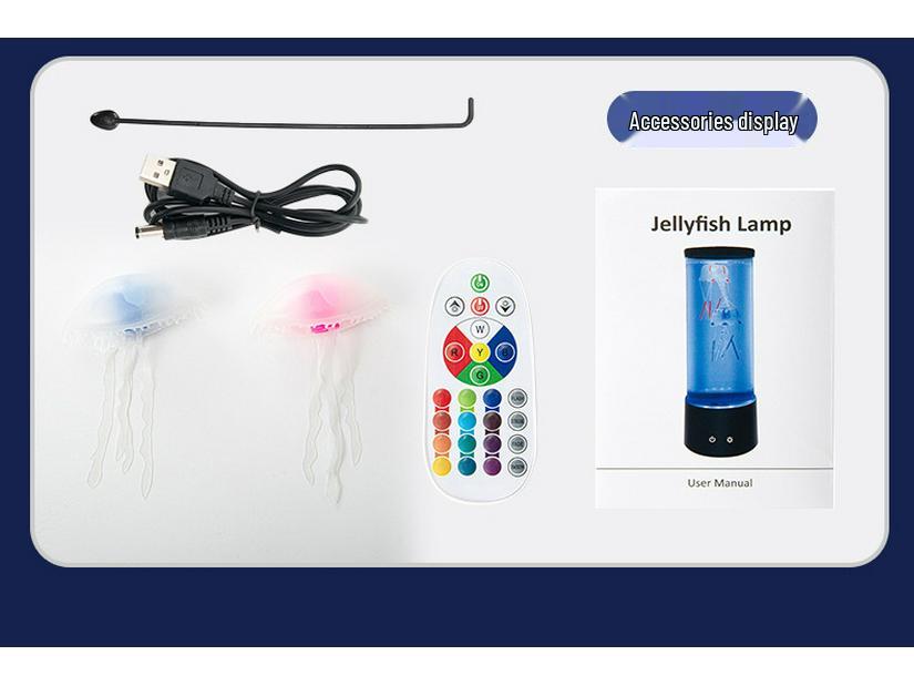 LED Jellyfish Lamp - Creative Decorative Night Light for Home and Bedroom