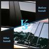 6pcs/set Window Door Column B C Pillar Post Cover Trim for Chevy Equinox 2005-2009 Auto Styling