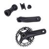 Children Hollow Integrated Crankset Aluminum Alloy BCD104mm 36T Children Crankset for BB68 Threaded 