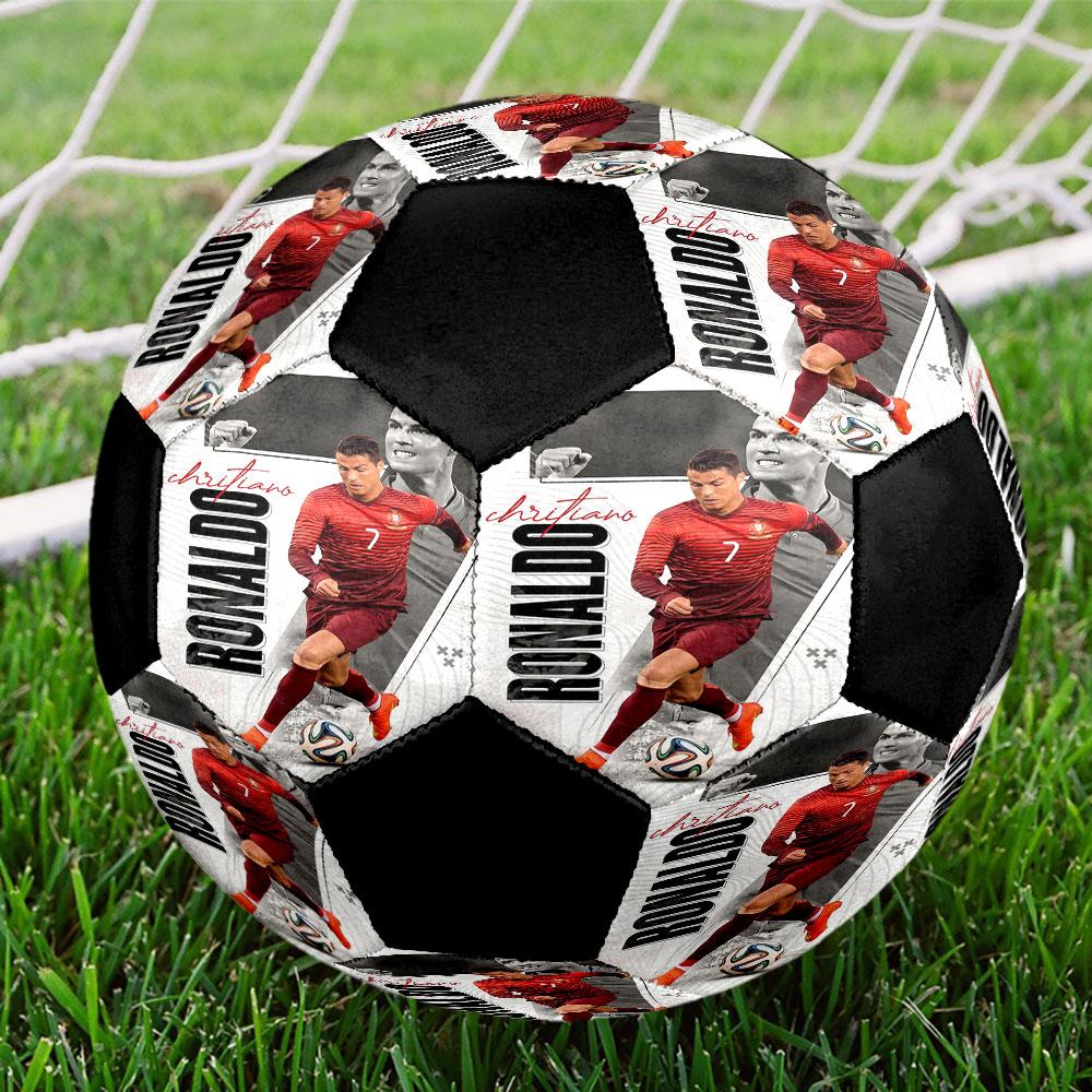 1pc Cristiano Ronaldo Soccer Ball Size 5 Indoor Soccer Ball Fashion Colorful Backyard Game - Great For Sports Fans Gift HE18