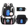 Animation Cartoon Peripheral Primary And Secondary School Students Schoolbag Multi-Functional Large-Capacity Leisure Backpack Three-Piece Set