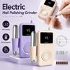 Rechargeable Electric Nail File 6 Grinding Heads Nail Grinder  Nail Tools