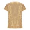 Women's Sequined Beaded V-neck Short-sleeved T-shirt