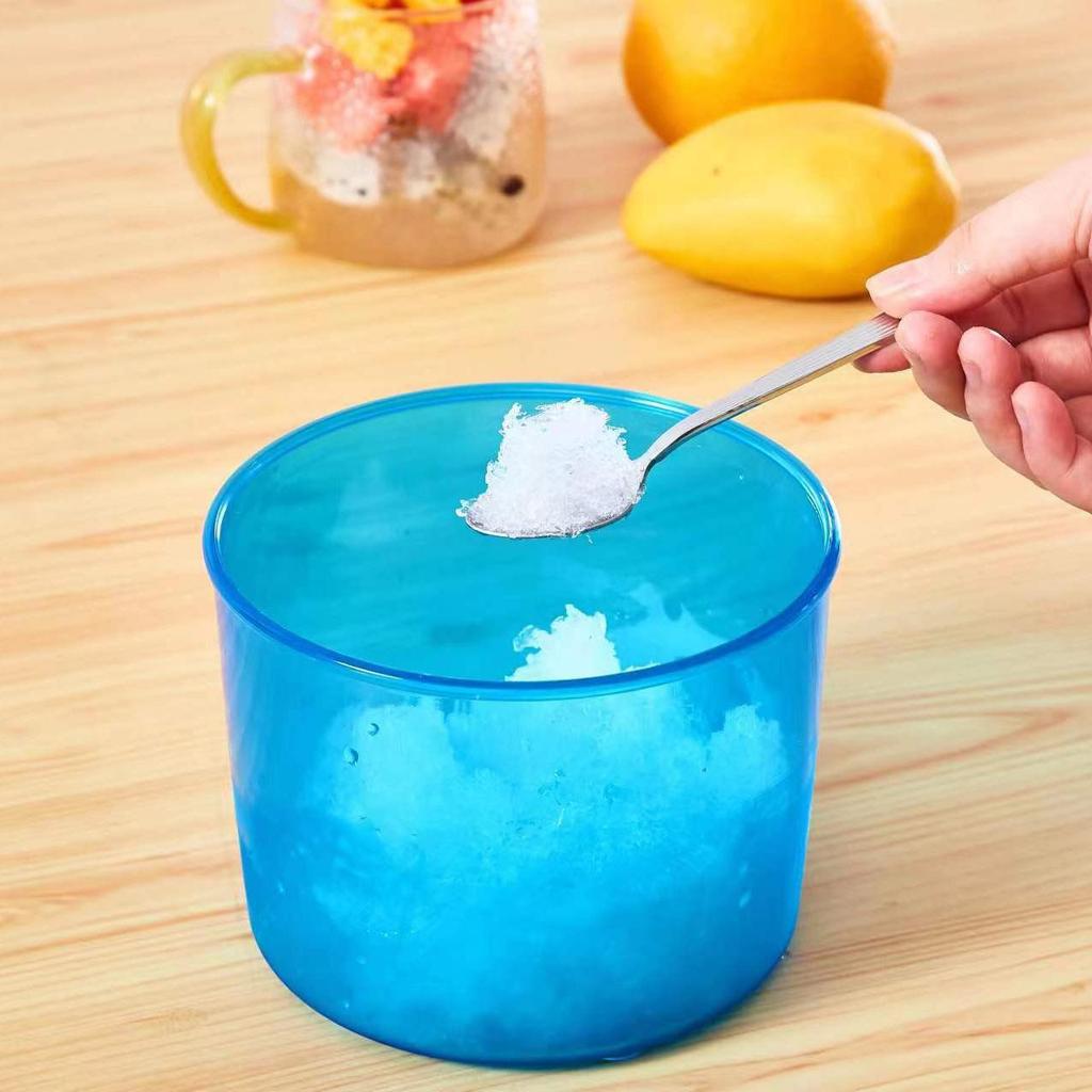 Vintage Hand-Crank Shaved Ice Maker, Compact Manual Smoothie & Ice Crusher, Large Capacity