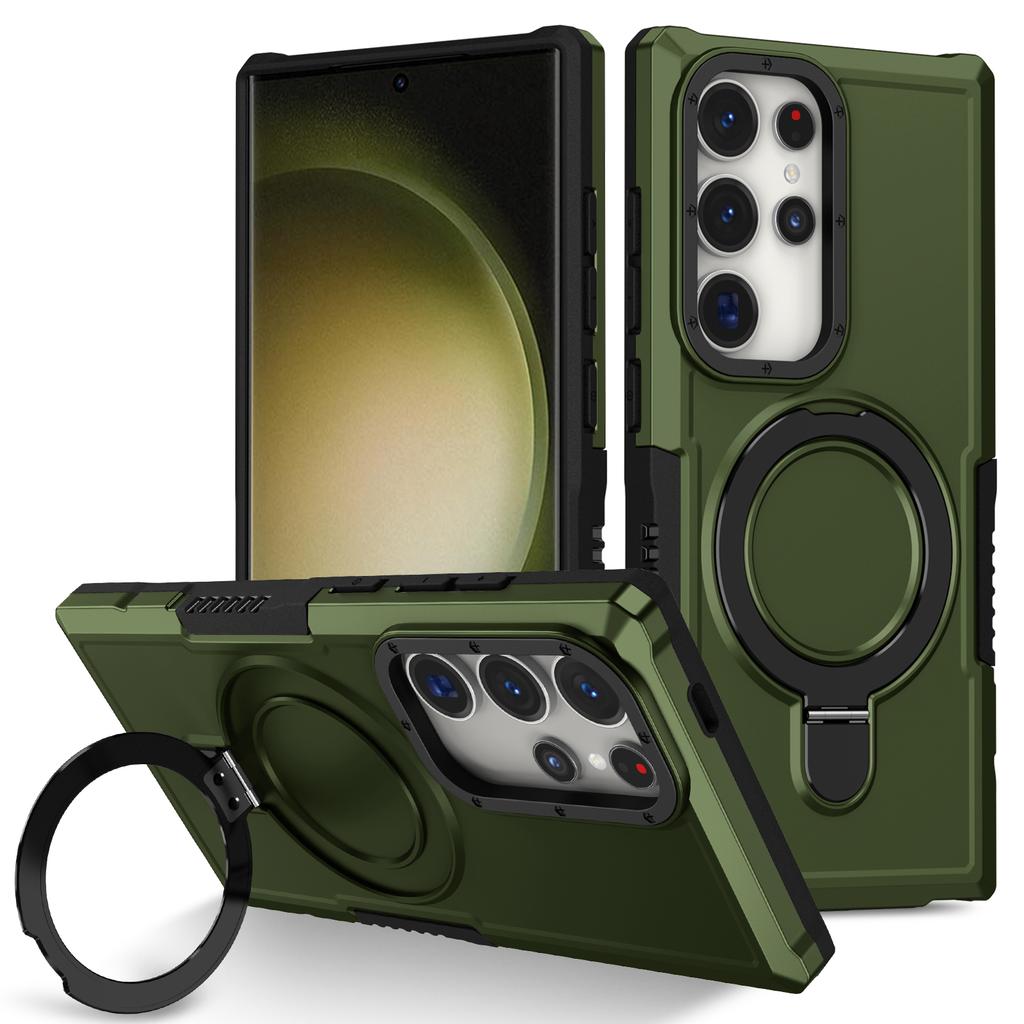Luxury Armor Case for Samsung Galaxy S26 S25 S24 S23 S22 S21 S20 20 Ultra Plus FE F12 Ring Holder Slide Lens Stand Cover