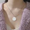 Virgin Mary Medal Necklace Stainless Steel Christian Believer Blessing Pendant Necklace Double Sided Amulet Jewelry Gift