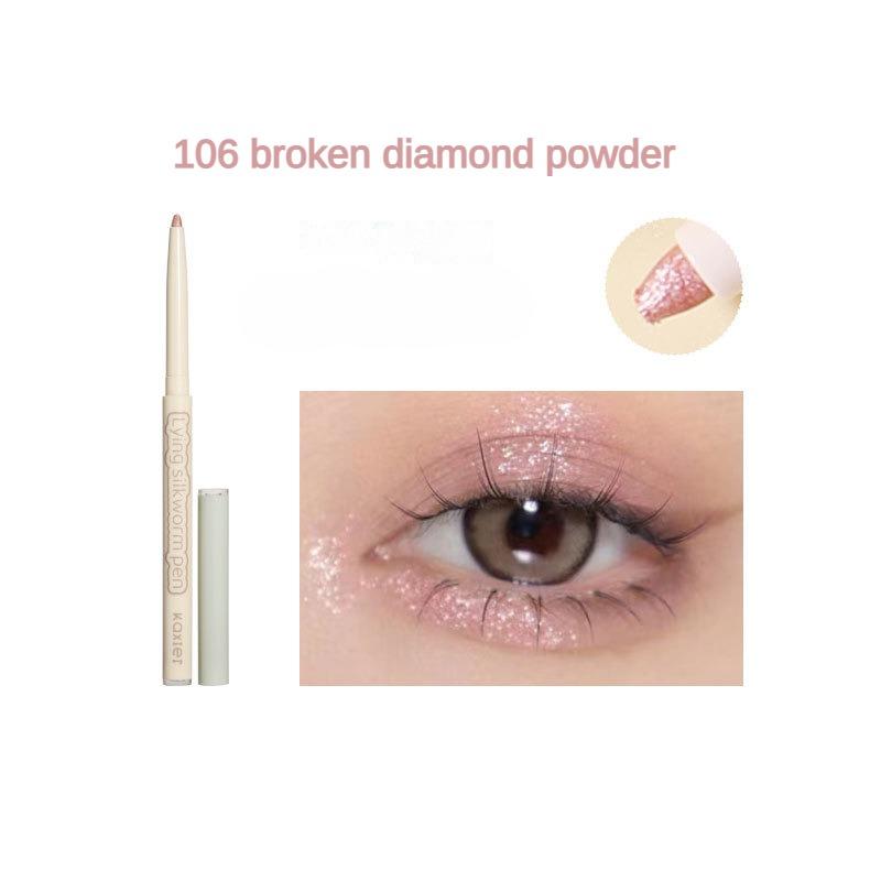 Bone Phase Big Eye Lying Silkworm Pen Dual Texture Brightening Shadow Highlight Matte Pearlescent Fine Glitter Eye Shadow Pen