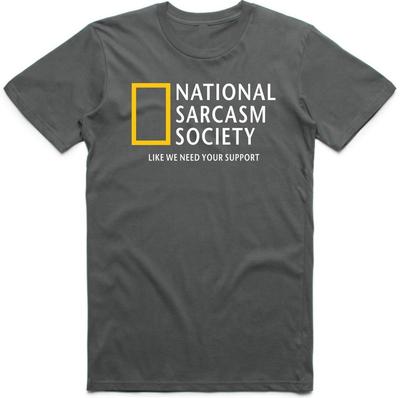 T-shirt Società Nazionale del Sarcasmo Parodia Geografica Satirica Divertente Top T-shirt