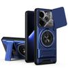 KEYSION Magnetic Phone Case for TECNO Pova 6 6 Pro 5G Slide Camera Lens Protection Upright Kickstand Ring Shockproof Back Cover