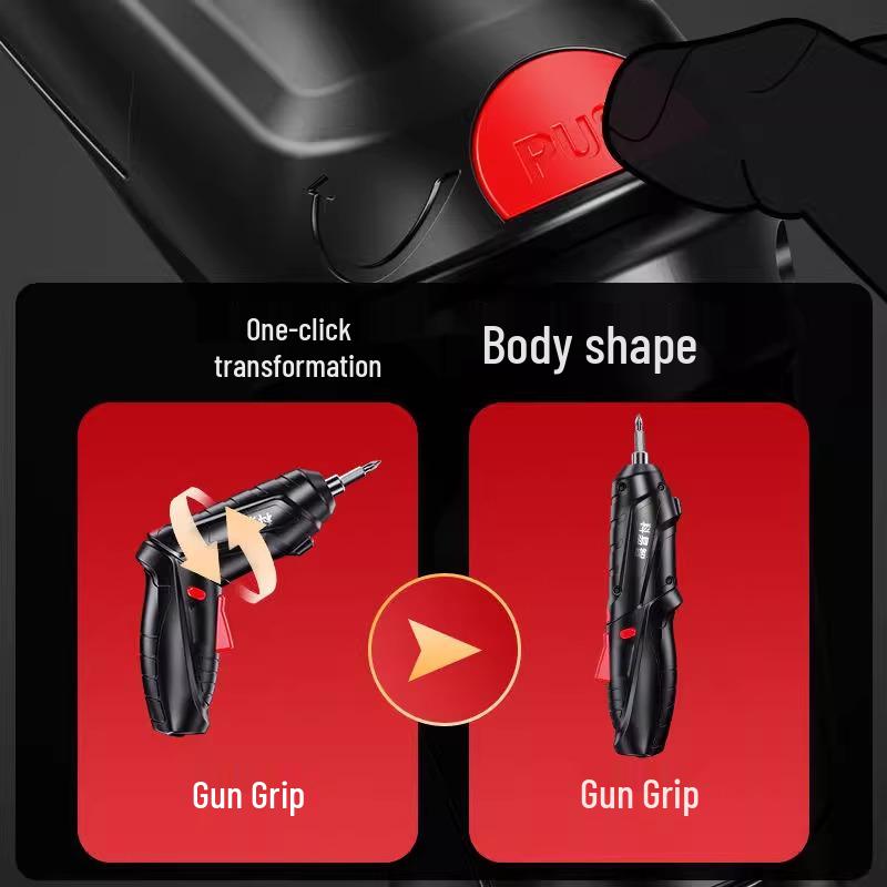 Rechargeable Multi-Functional Mini Electric Screwdriver Set with Lithium Battery for Household Use