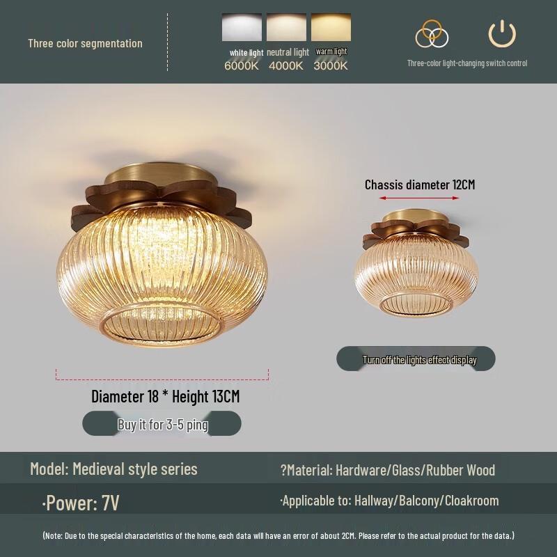 NuFeng Vintage Rechargeable Ceiling Light