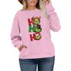 Women's Fashionable Casual Plus-Size Long Sleeve Pullover Printed Sweatshirt