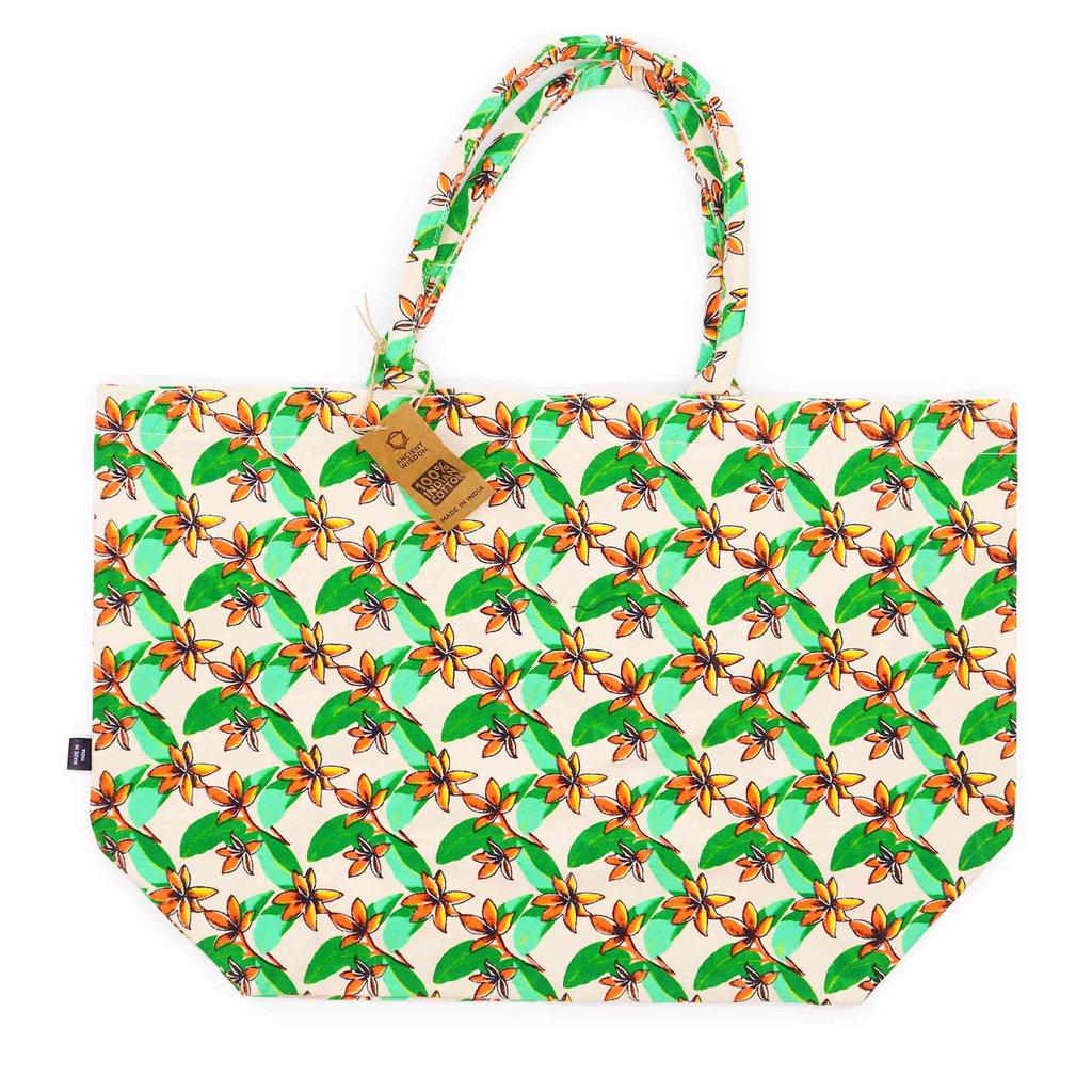 Cotton Tote Bag – Frangipani