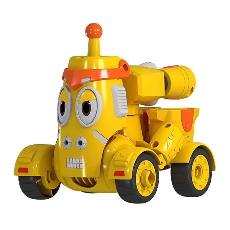 Korea Larva Transformation Toys Action Figures Vehile Deformation Robot Yellow Hilarious Worm Funny Cartoons for Kids Mecha Mode