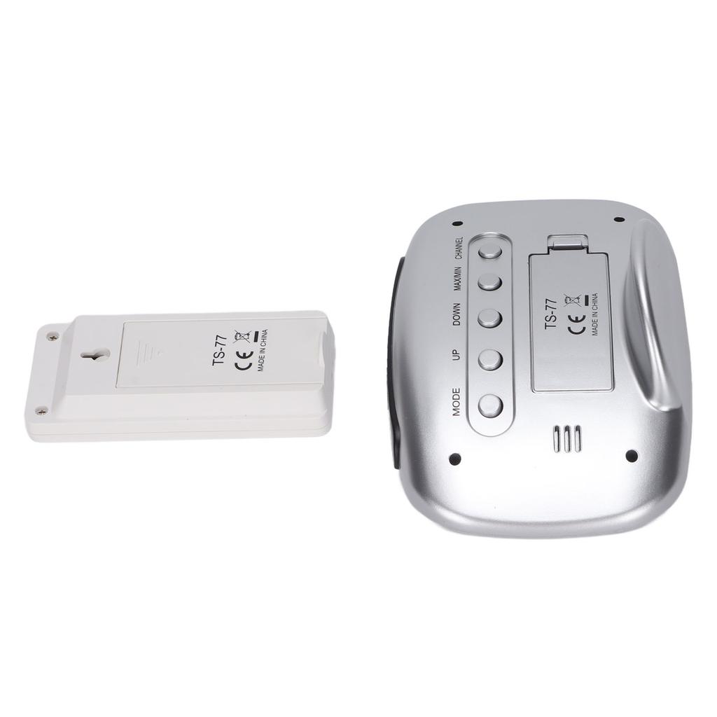 Weather Station Thermometer Wireless Color Display Digital Weather Thermometer with Clock for