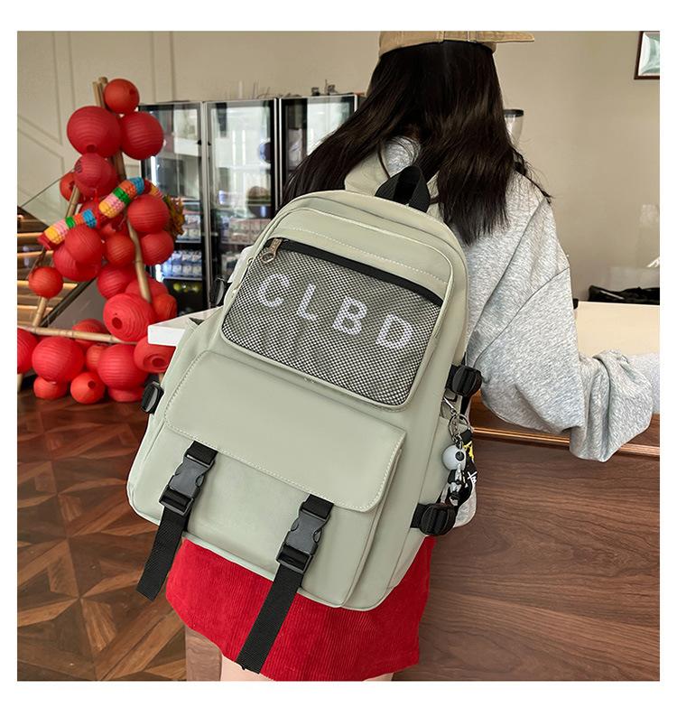 Men's Backpack Middle School Student Backpack Women's Schoolbag