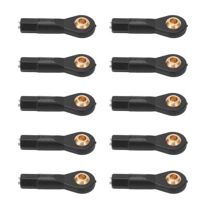 10Pcs RC Tie Rod Ball Head Light Weight Wear Resistant Plastic Accurate Size M3 Tie Rod End Ball Joint for 1/10 1/12
