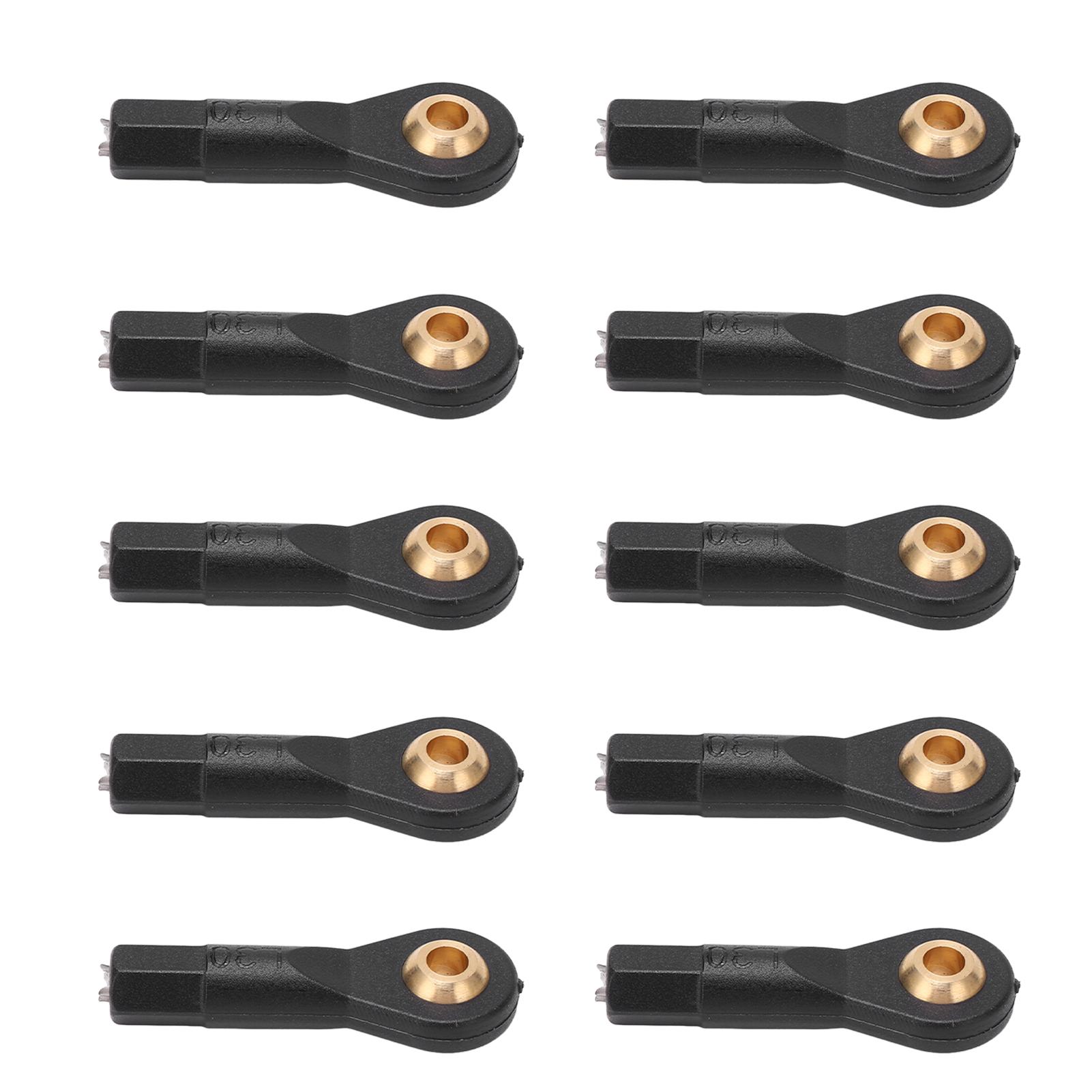 

10Pcs RC Tie Rod Ball Head Light Weight Wear Resistant Plastic Accurate Size M3 Tie Rod End Ball Joint for 1/10 1/12