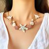 Summer Beach Charm Necklaces Bracelets for Women Trendy Starfish Shell Collar Jewelry Accessories Gifts