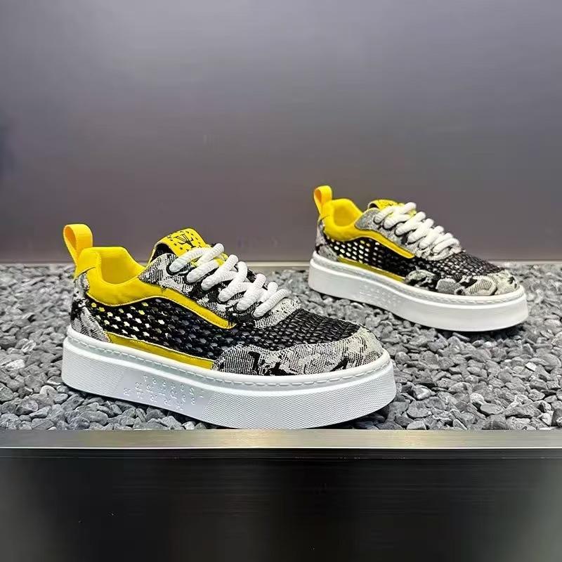 

Men s shoes summer new breathable mesh thick baseplate shoes comfortable versatile sports and leisure shoes men s shoes 44