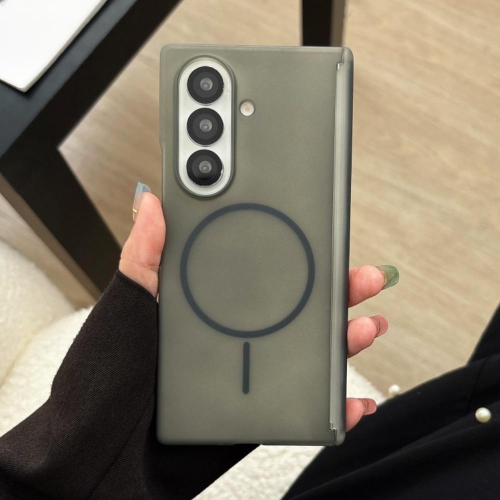 Samsung Z Fold 7 6 5 4 Luxury Matte Skin Feeling for Magsafe Magnetic Phone Case Samsung Z Flip 7 6 5 Shockproof Anti Drop Cover