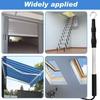 Aluminum Alloy Loft Ladder System With Steel Parts And Pull Down Rope For Residential